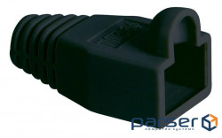 FreeEnd-RJ45 UTP5e cap (cap), insulating 6.4mm with lug, black (62.09.8209-1)