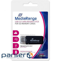 Считыватель флеш-карт Mediarange USB 3.0 black (MRCS507)