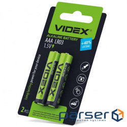 Батарейка VIDEX Alkaline AAA 2шт/уп (25399)