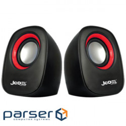 Колонки 2.0 JEDEL JD-M600 (Q-106) USB+3.5mm, 2x3W, 90Hz- 20KHz, с регулятором громкости Black/Orang