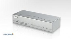 4-port video splitter, 350 MHz, up to 65 m (VS94A-A7-G)