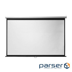Projection screen wall 2E with the mechanism of return of 16:9, 90