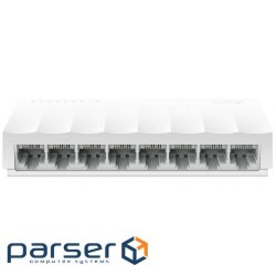 Network switch Cisco SG350X-48-K9-EU Тип - управляемый 3-го уровня, форм-фактор - в стойку, количество портов - 54, порты - SFP+, Gigabit Ethernet, комбинированный, возможность удаленного управления - управляемый, коммутационная способность - 176 Гбит/ с, размер таблицы МАС-адресов - 64000 Кб, корпус - Металический, 48x10/ 100/ 1000TX, 2хSFP+ TP-Link LS1008